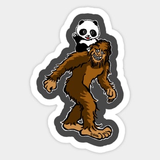 Gone Squatchin with Panda Sticker